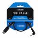 BCC-1-3535 DIN/TRS MIDI Cable (30cm)