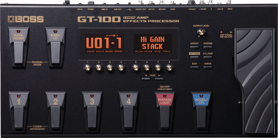 Boss Gt-100 Version 2.0 - Simulatie van gitaarversterkermodellering - Main picture