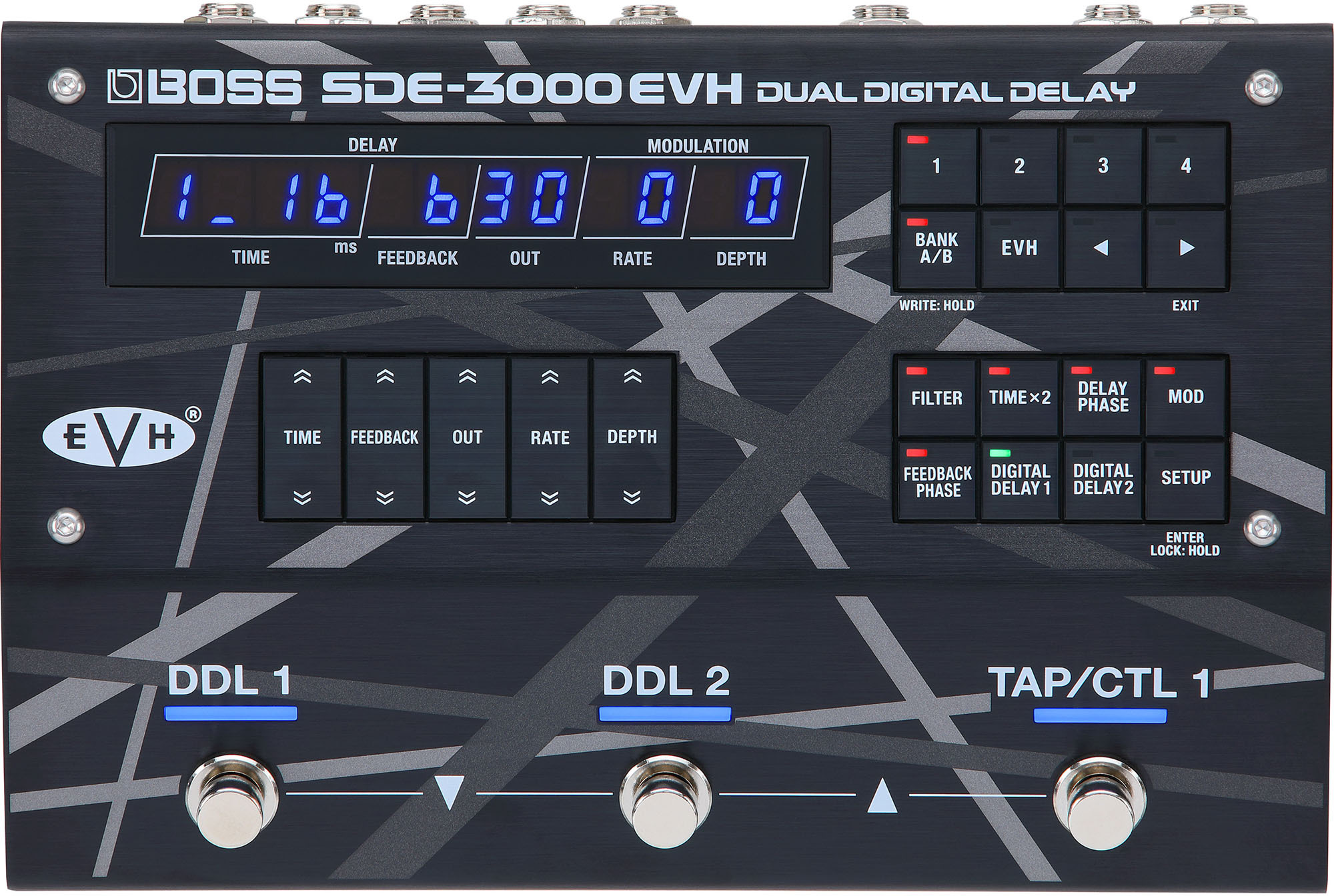 Boss Sde-3000-evh Eddie Van Halen Edition - Reverb/delay/echo effect pedaal - Main picture