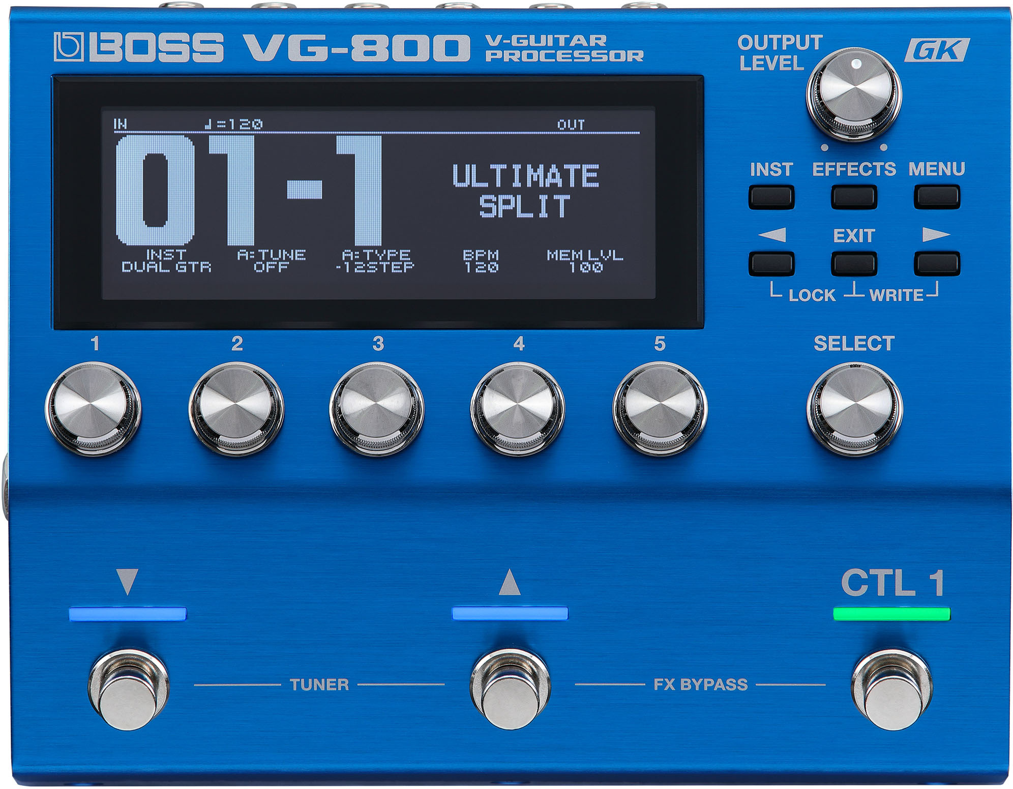 Boss Vg-800 V-guitar Processor - Multieffecten Pedaal voor Electrische Gitaar - Main picture