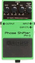 Modulation/chorus/flanger/phaser en tremolo effect pedaal Boss PH-3 Phase Shifter - Green
