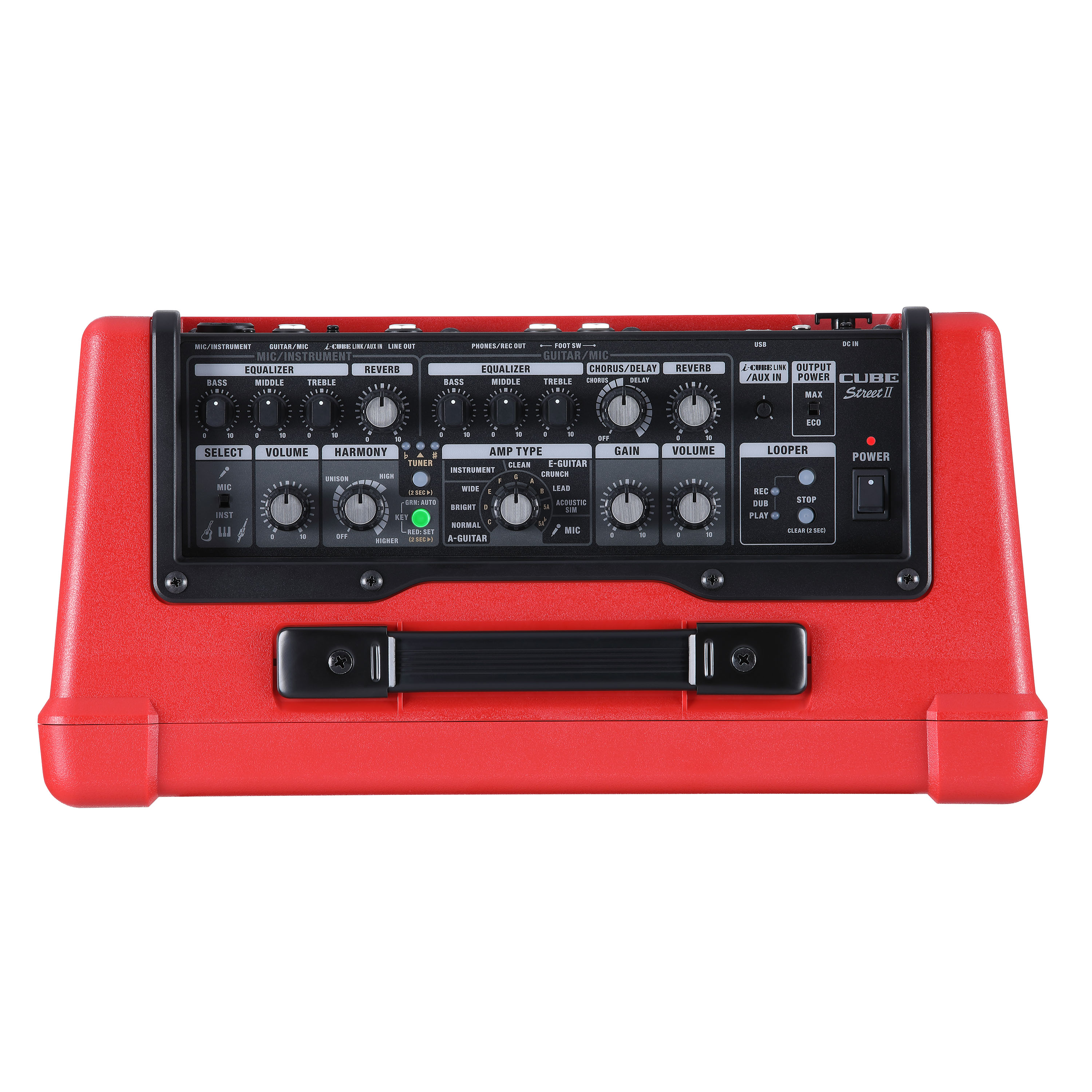 Boss Cube Street Ii Portable Amp 10w 2x3 Red - Combo voor elektrische gitaar - Variation 1
