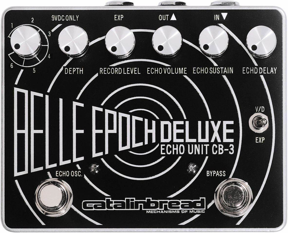 Catalinbread Belle Epoch Deluxe Echo Black And Silver - Reverb/delay/echo effect pedaal - Main picture