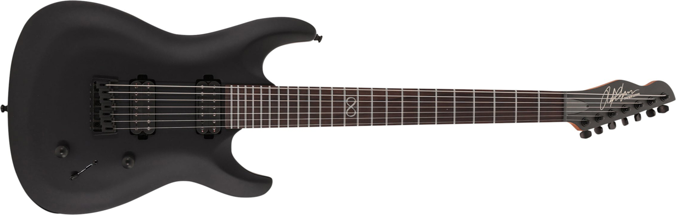 Chapman Guitars Ml1-7 Modern Pro 7c 2h Seymour Duncan  Ht Eb - Cyber Black - 7-snarige elektrische gitaar - Main picture