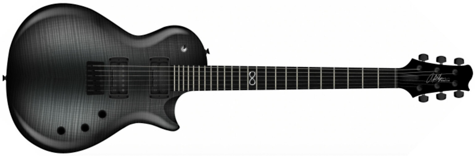 Chapman Guitars Ml2 Pro Modern Hh Seymour Duncan Ht Eb - River Styx Black - Enkel gesneden elektrische gitaar - Main picture