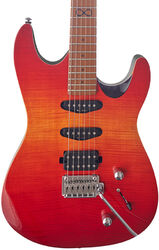 Elektrische gitaar in str-vorm Chapman guitars Standard ML1 Hybrid - Cali sunset red