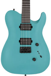Televorm elektrische gitaar Chapman guitars Pro ML3 Modern - Liquid teal metallic satin