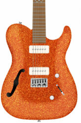 Televorm elektrische gitaar Chapman guitars ML3 Pro Traditional Semi-Hollow - Burnt orange sparkle