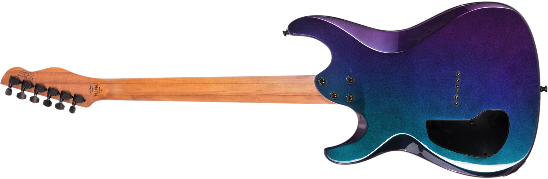 Chapman Guitars Ml1 Modern Pro 2h Seymour Duncan  Ht Eb - Morpheus Purple Flip - Elektrische gitaar in Str-vorm - Variation 1