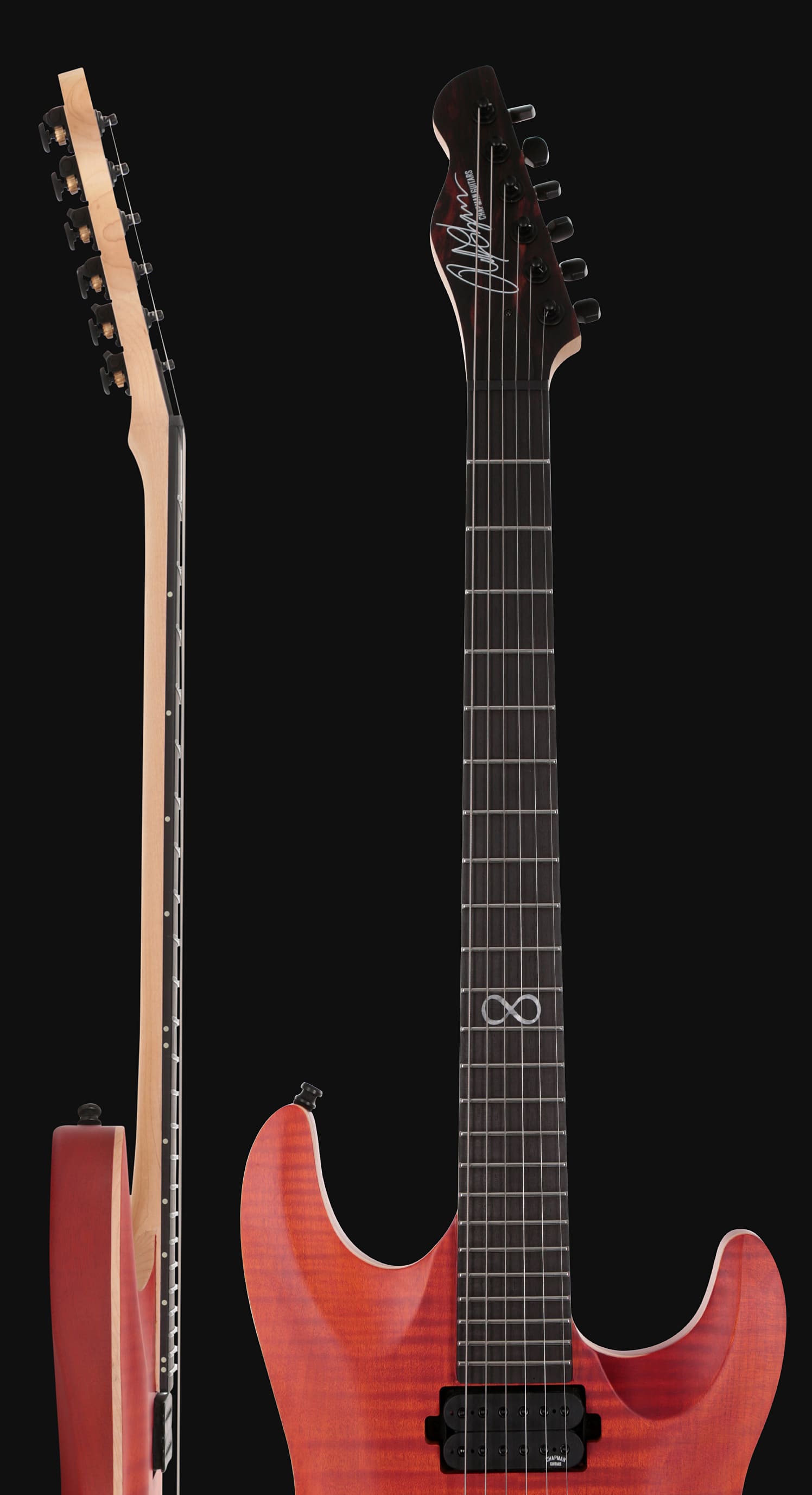 Chapman Guitars Ml1 Pro Modern Hh Ht Eb - Sun Satin - Elektrische gitaar in Str-vorm - Variation 3