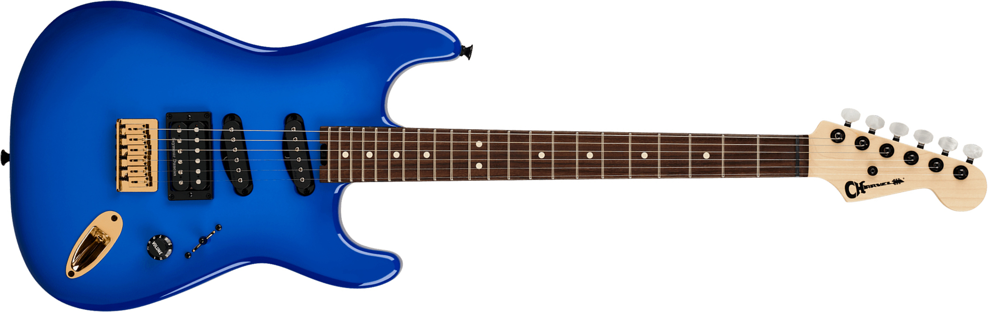 Charvel Jake E Lee San Dimas Style 1 Pro Mod Mex Signature Hss Ht Rw - Blue Burst - Kenmerkende elektrische gitaar - Main picture