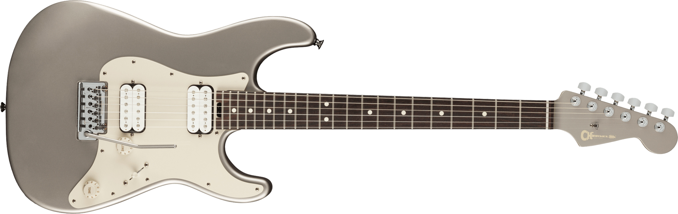 Charvel Prashant Aswani Pro-mod So-cal Pa28 Signature 2h Trem Mn - Inca Silver - Elektrische gitaar in Str-vorm - Main picture