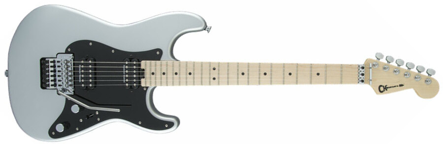 Charvel Pro-mod San Dimas Style 1 Hh Seymour Duncan Fr Mn - Satin Silver - Elektrische gitaar in Str-vorm - Main picture