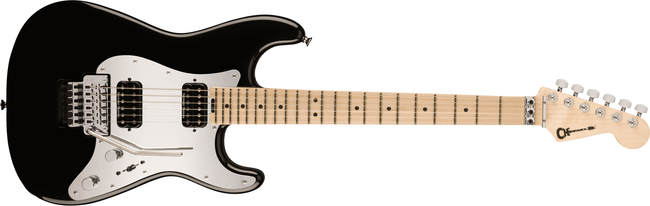 Charvel Pro-mod So-cal Style 1 Hh Fr M 2h Seymour Duncan Mn - Gloss Black - Elektrische gitaar in Str-vorm - Main picture