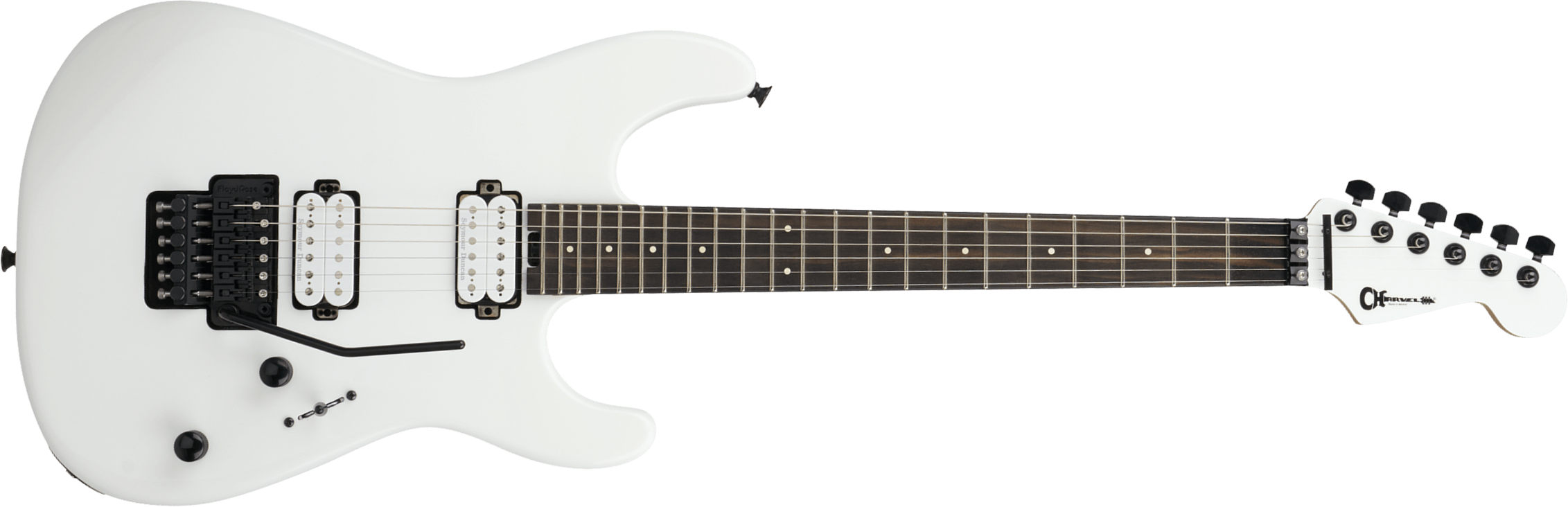 Charvel San Dimas Pro-mod Plus Style 1 Hh Fr E 2h Seymour Duncan Mn - Snow White - Elektrische gitaar in Str-vorm - Main picture