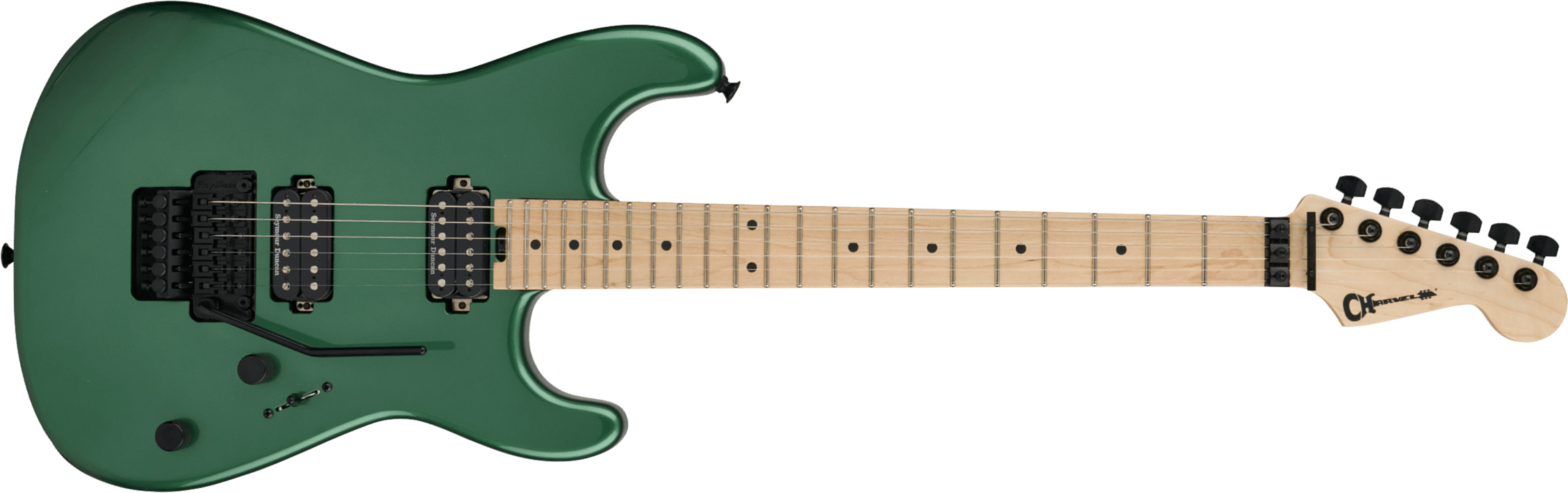 Charvel San Dimas Pro-mod Style 1 Hh Fr Mpl 2h Seymour Duncan Mn - Pelham Green - Elektrische gitaar in Str-vorm - Main picture