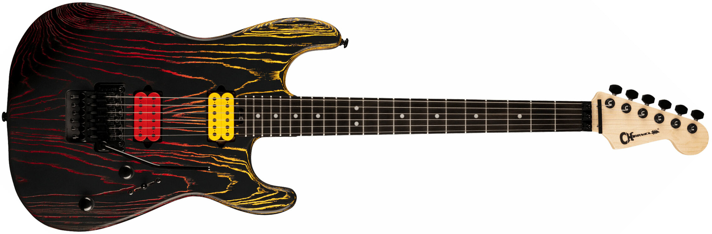 Charvel San Dimas Style 1 Hh Fr E Ash Pro-mod 2h Dimarzio Eb - Sunburn - Elektrische gitaar in Str-vorm - Main picture