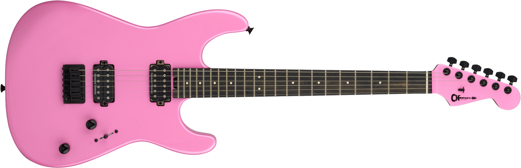 Charvel San Dimas Style 1 Hh Pro-mod Plus 2h Seymour Duncan Ht Eb - Platinum Pink - Elektrische gitaar in Str-vorm - Main picture