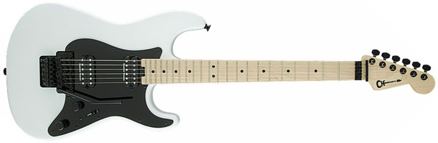 Charvel So Cal Style 1 Hh  Fr M Pro-mod 2h Seymour Duncan Fr Mn - Snow White - Elektrische gitaar in Str-vorm - Main picture