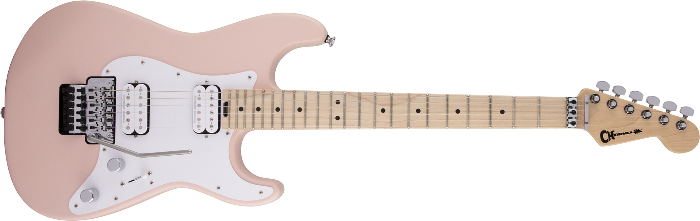 Charvel So-cal Style 1 Hh  Fr M Pro-mod 2h Seymour Duncan Mn - Satin Shell Pink - Elektrische gitaar in Str-vorm - Main picture