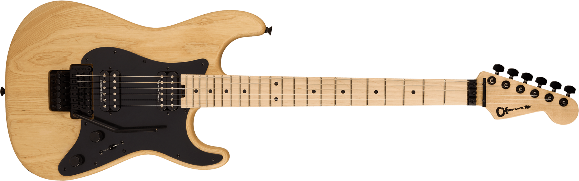 Charvel So-cal Style 1 Hh Fr M Pro-mod 2h Seymour Duncan Mn - Natural Ash - Elektrische gitaar in Strat vorm - Main picture