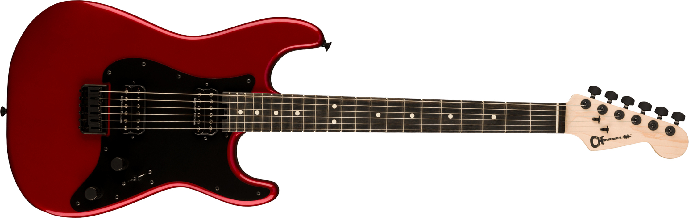 Charvel So-cal Style 1 Hh Ht E Pro-mod 2h Seymour Duncan Eb - Candy Apple Red - Elektrische gitaar in Str-vorm - Main picture