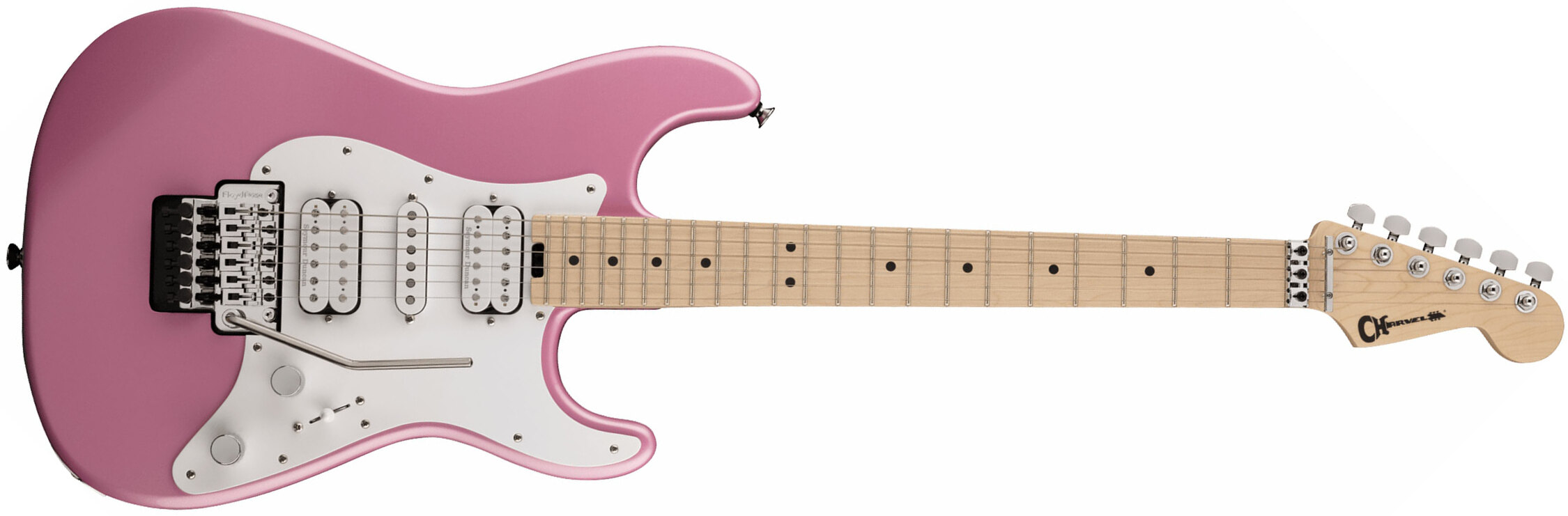 Charvel So-cal Style 1 Hsh Fr M Pro-mod Seymour Duncan Mn - Platinum Pink - Elektrische gitaar in Str-vorm - Main picture