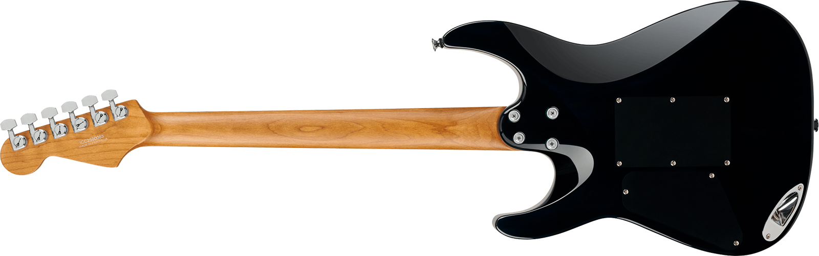 Charvel Dinky Dk24 Hss 2pt Eb Qm Pro-mod Plus Hss Seymour Duncan Trem Eb - Blue Curacao - Elektrische gitaar in Strat vorm - Variation 1