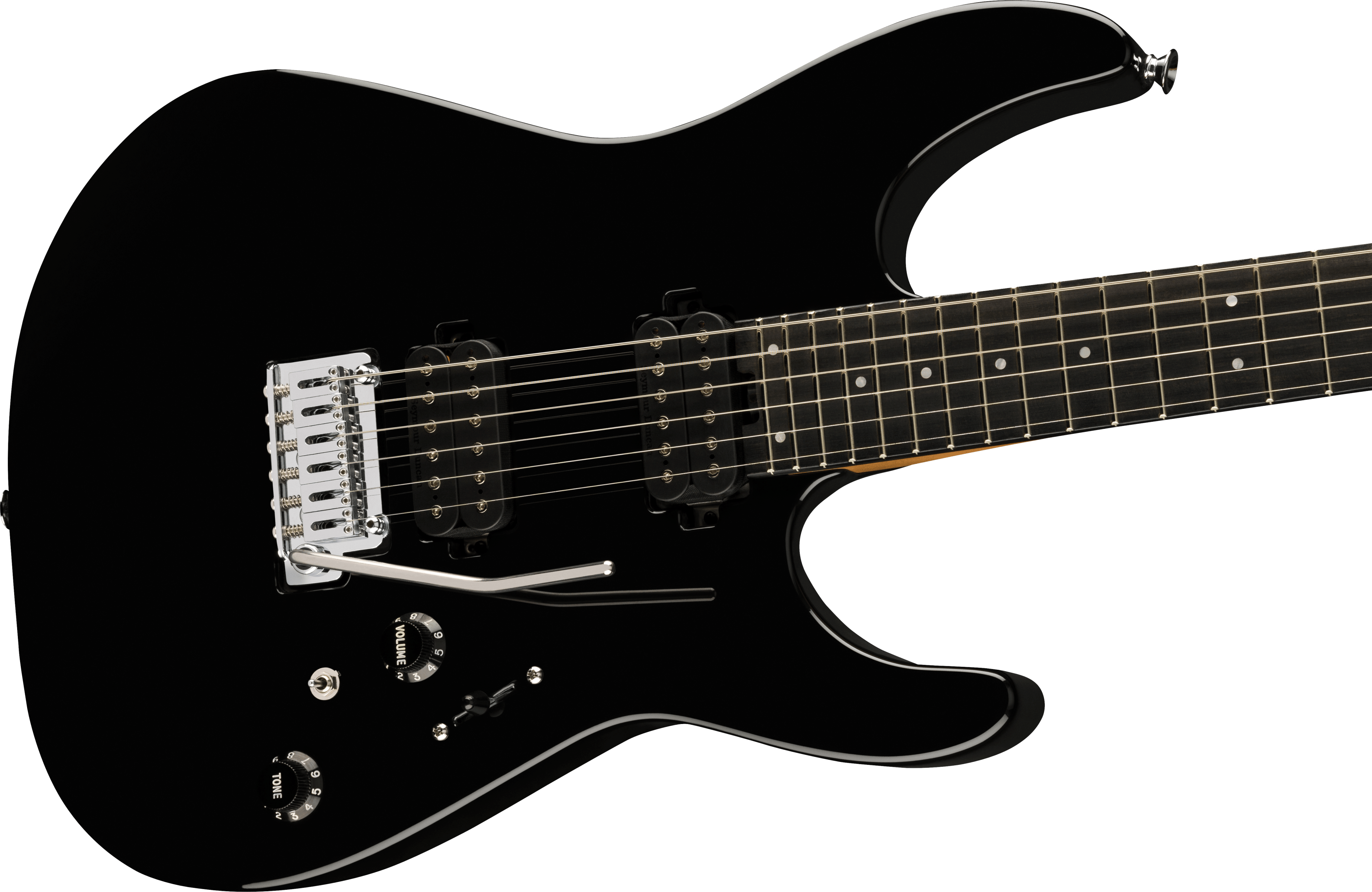 Charvel Dk24 Pro-mod 2pt Hh Eb - Gloss Black - Elektrische gitaar in Str-vorm - Variation 3