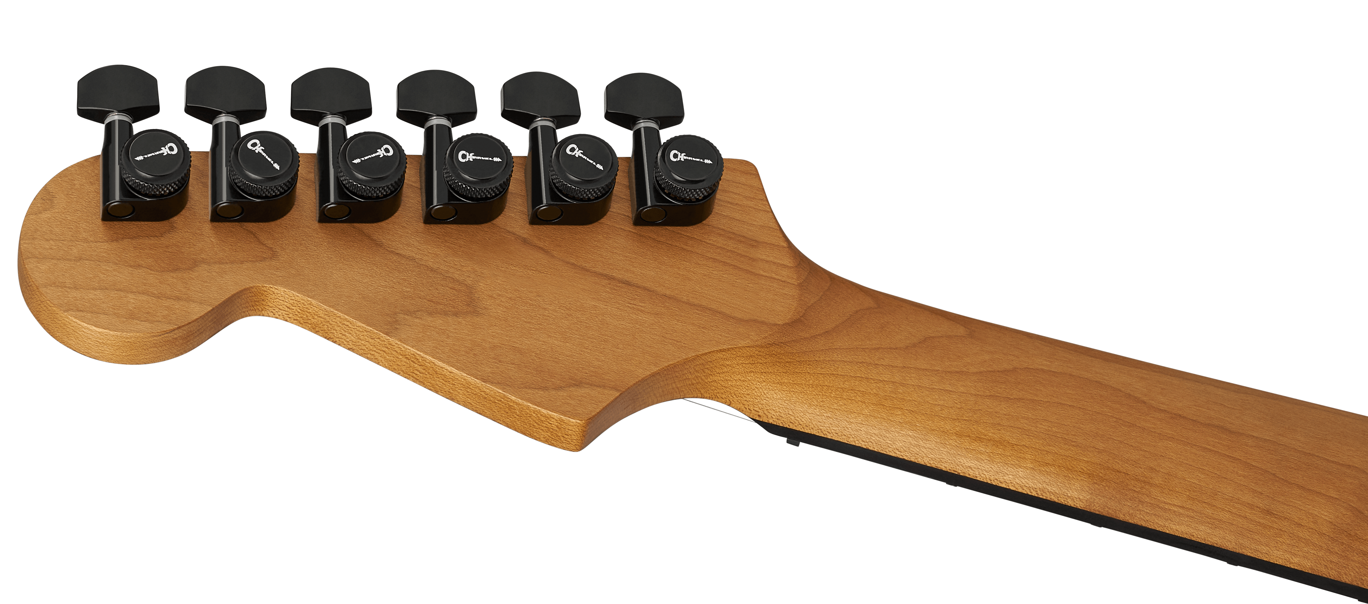 Charvel Dk24 Pro Mod Dinky Qm Plus Ht Hh Eb - Black Ash - Elektrische gitaar in Strat vorm - Variation 5