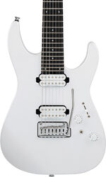 Elektrische gitaar in strat vorm Charvel Pro-Mod Plus DK24-7 HH 2PT EB 7-String - Celestial Silk