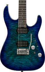 Elektrische gitaar in strat vorm Charvel Pro-Mod Plus DK24 HH 2PT EB QM - CHLORINE BURST