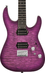 Elektrische gitaar in strat vorm Charvel Pro-Mod Plus DK24 HH HT EB QM - Violet Radiance