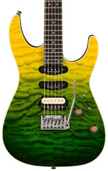 Elektrische gitaar in strat vorm Charvel DK24 Pro Mod Dinky QM Plus HSS - Zombie Fade