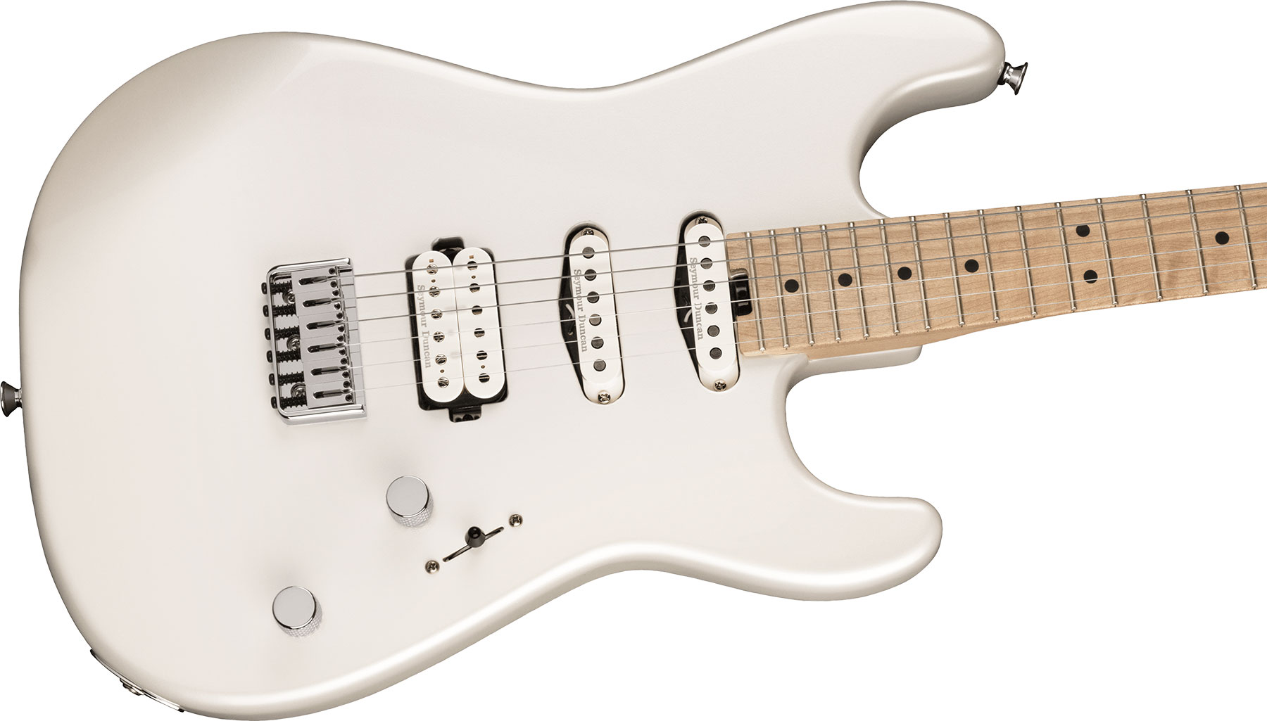 Charvel San Dimas Style 1 Hss Ht M Pro-mod Seymour Duncan Mn - Platinum Pearl - Elektrische gitaar in Str-vorm - Variation 2