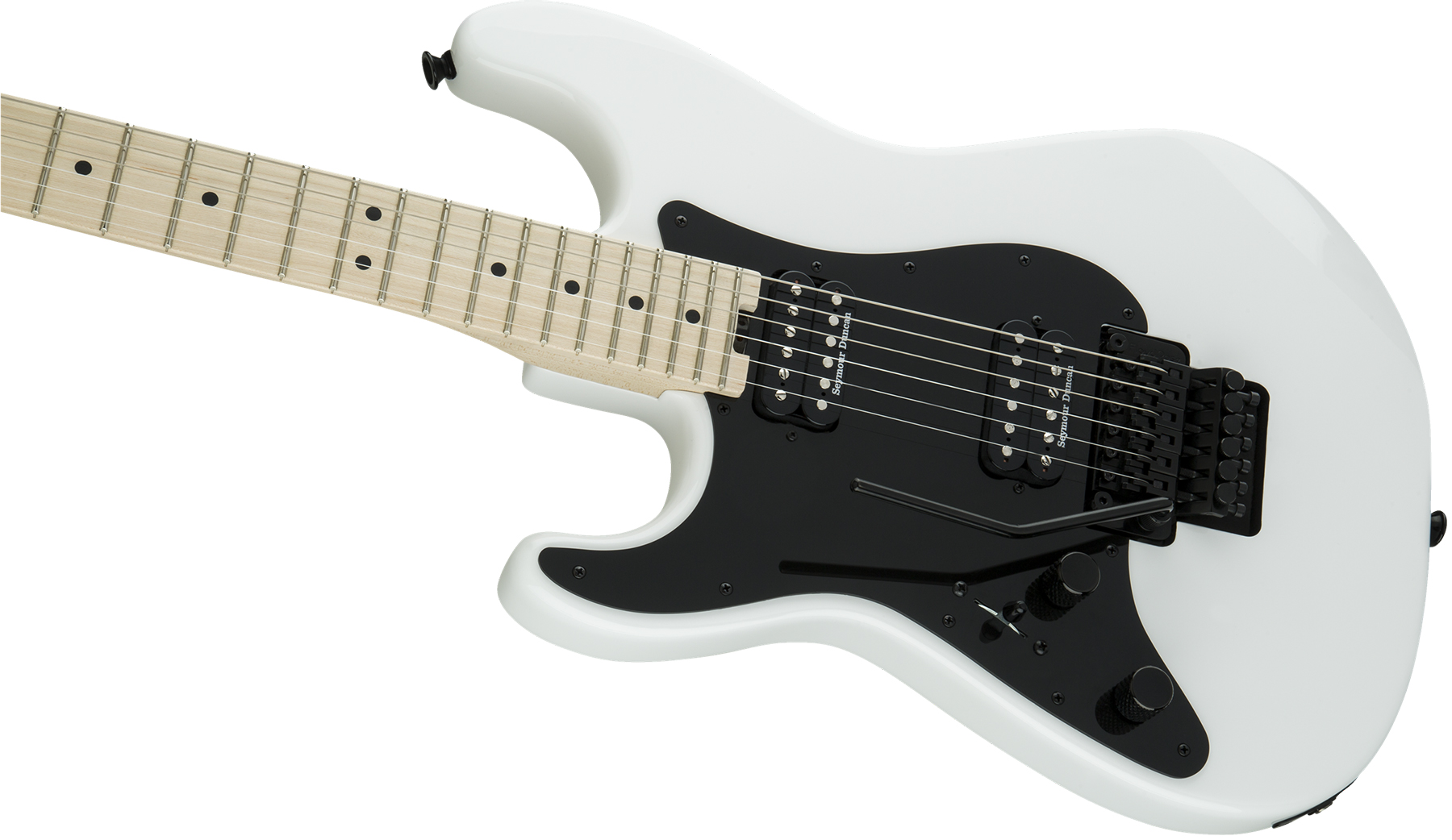 Charvel Pro-mod So-cal Style 1 Hh Fr M Lh Gaucher Seymour Duncan Fr Mn - Snow White - Linkshandige elektrische gitaar - Variation 3