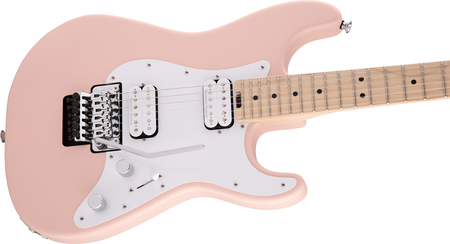 Charvel So-cal Style 1 Hh  Fr M Pro-mod 2h Seymour Duncan Mn - Satin Shell Pink - Elektrische gitaar in Str-vorm - Variation 2