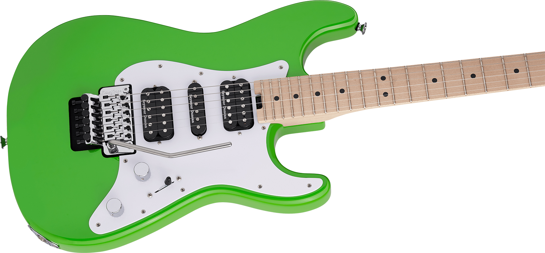 Charvel So-cal Style 1 Hsh  Fr M Pro-mod Seymour Duncan Mn - Slime Green - Elektrische gitaar in Str-vorm - Variation 2