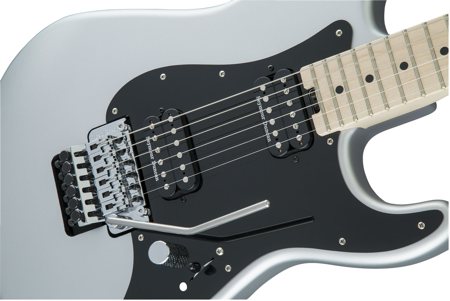 Charvel Pro-mod San Dimas Style 1 Hh Seymour Duncan Fr Mn - Satin Silver - Elektrische gitaar in Str-vorm - Variation 2