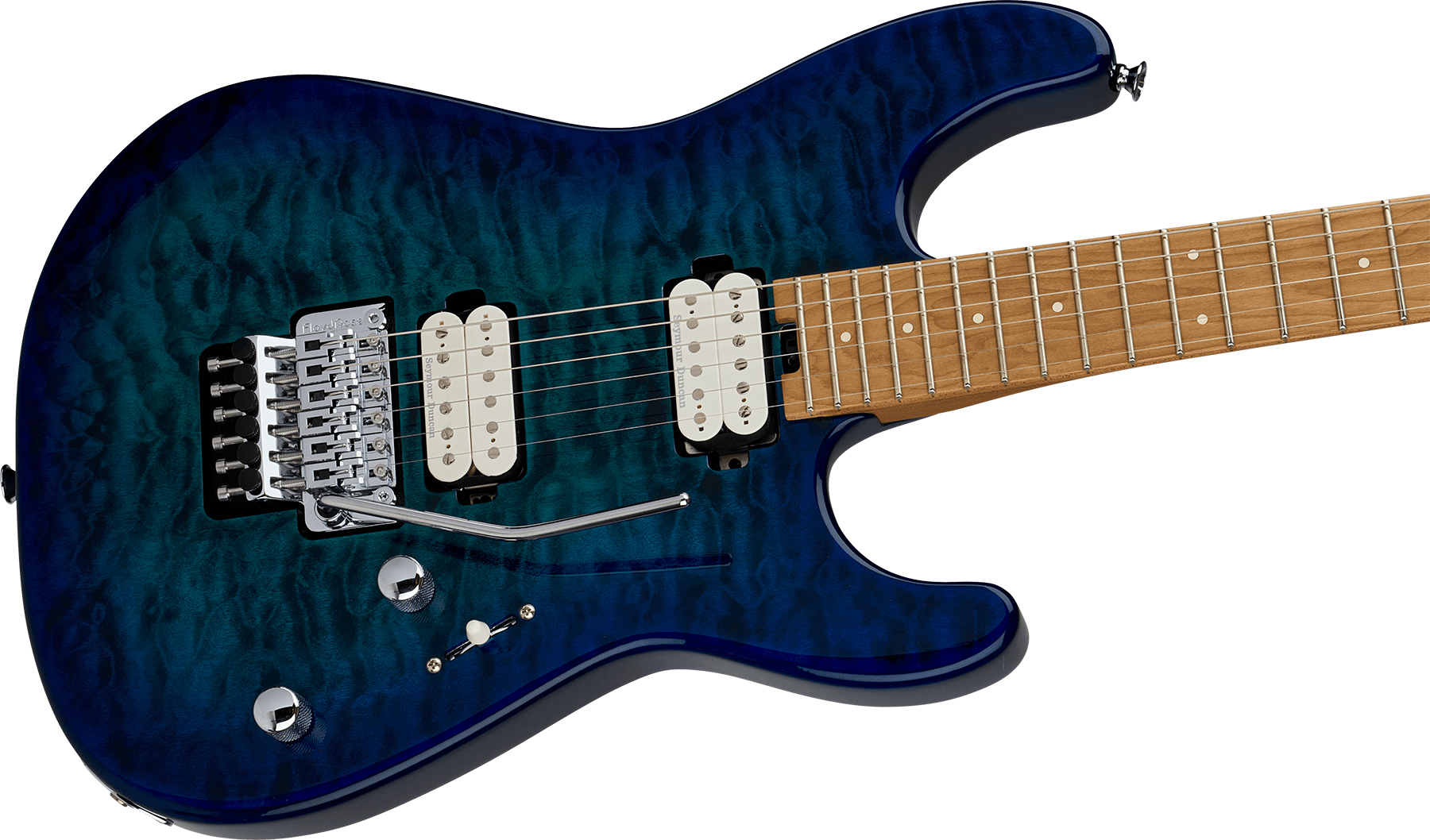 Charvel San Dimas Pro-mod Plus Style 1 Hh Fr Cm 2h Seymour Duncan Mn - Chlorine Burst - Elektrische gitaar in Str-vorm - Variation 2