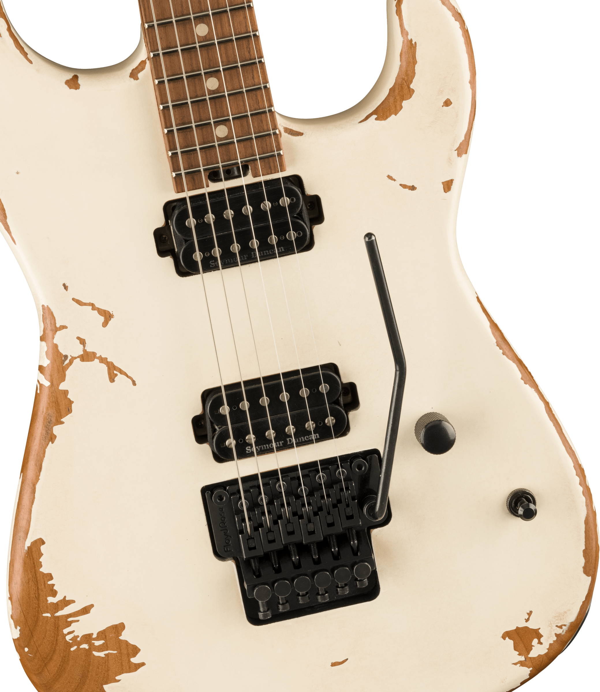 Charvel San Dimas Pro-mod Relic Style 1 Hh Fr E Pf - Weathered White - Elektrische gitaar in Str-vorm - Variation 2