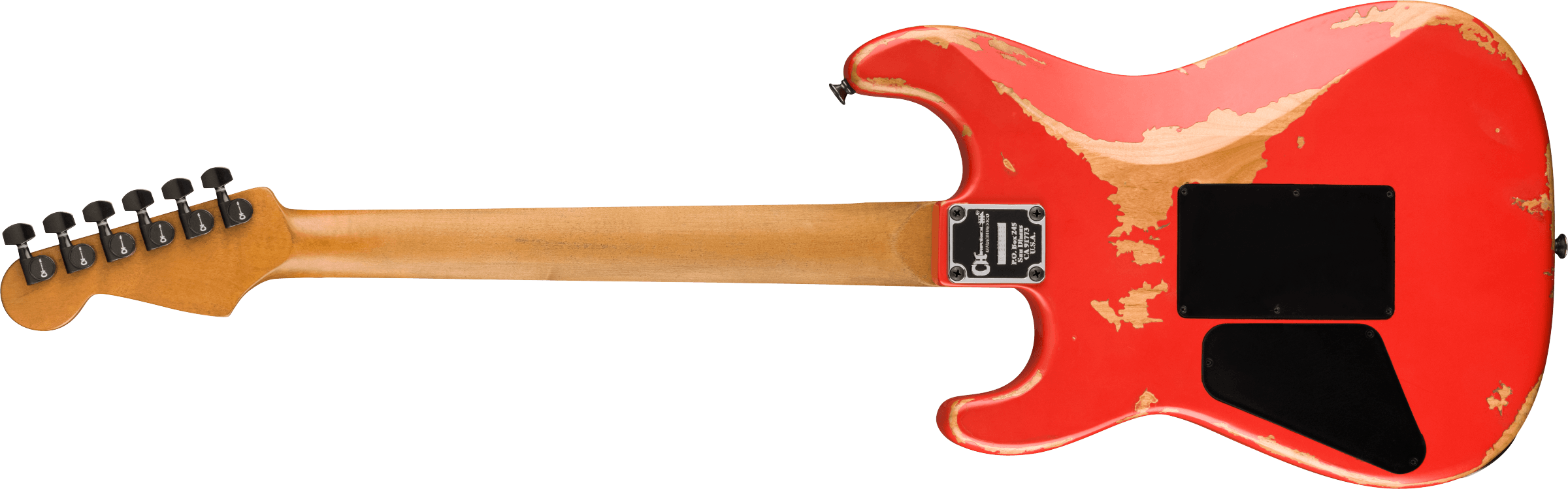 Charvel San Dimas Pro-mod Relic Style 1 Hh Fr E Pf - Weathered Orange - Elektrische gitaar in Str-vorm - Variation 1