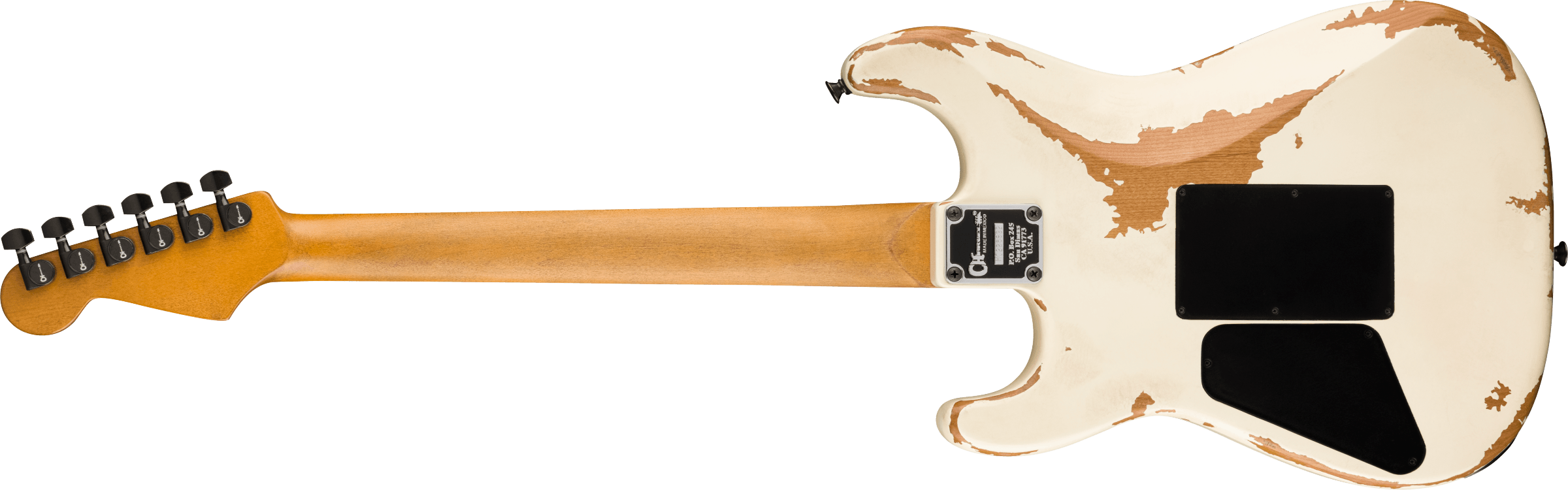 Charvel San Dimas Pro-mod Relic Style 1 Hh Fr E Pf - Weathered White - Elektrische gitaar in Str-vorm - Variation 1