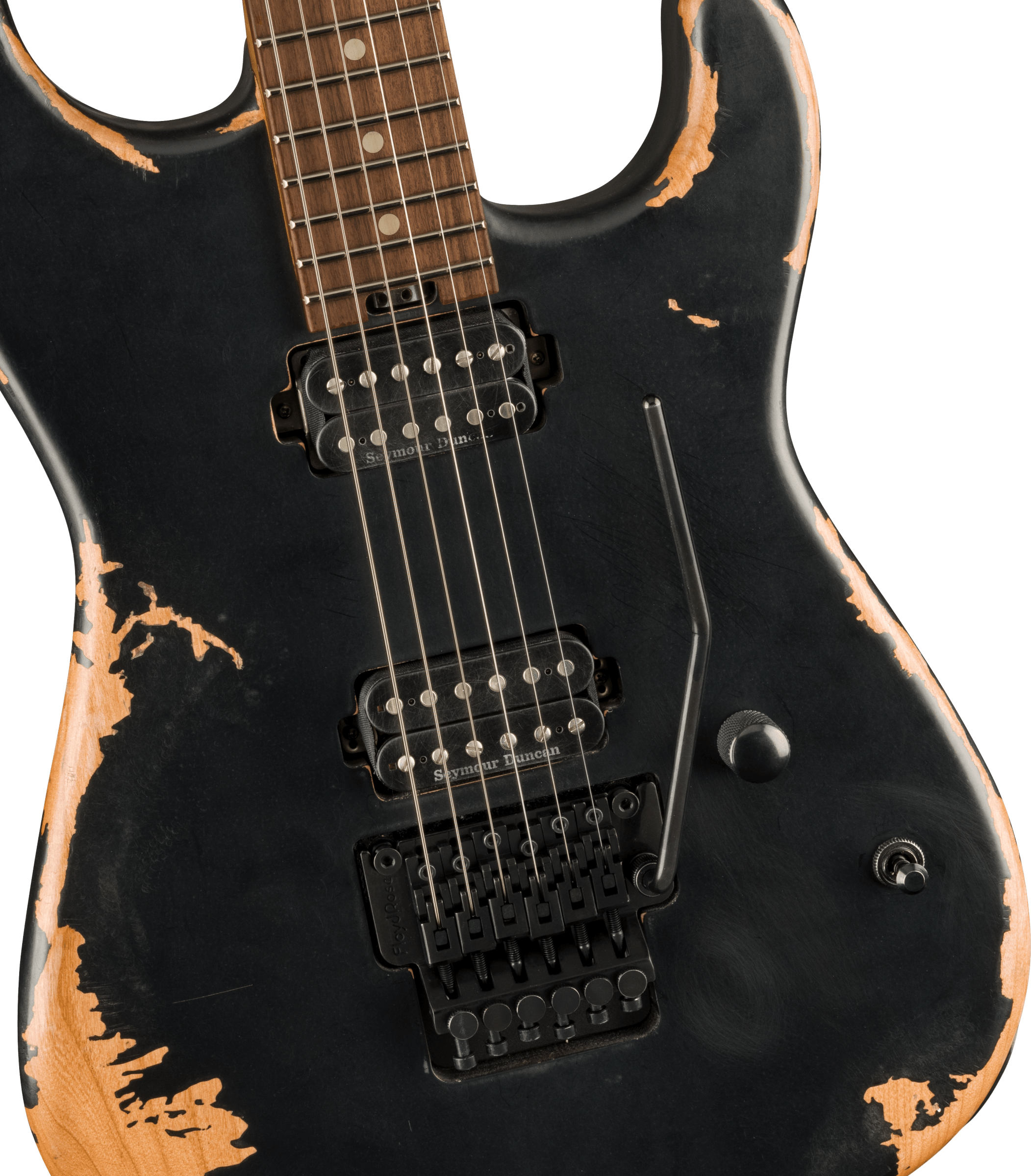 Charvel San Dimas Pro-mod Relic Style 1 Hh Fr E Pf - Weathered Black - Elektrische gitaar in Str-vorm - Variation 2