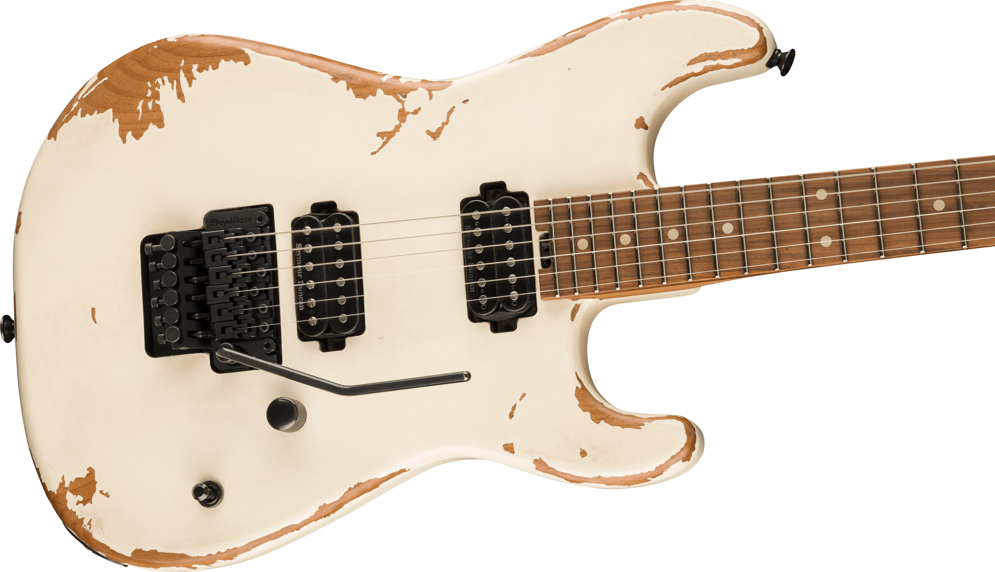 Charvel San Dimas Pro-mod Relic Style 1 Hh Fr E Pf - Weathered White - Elektrische gitaar in Str-vorm - Variation 3