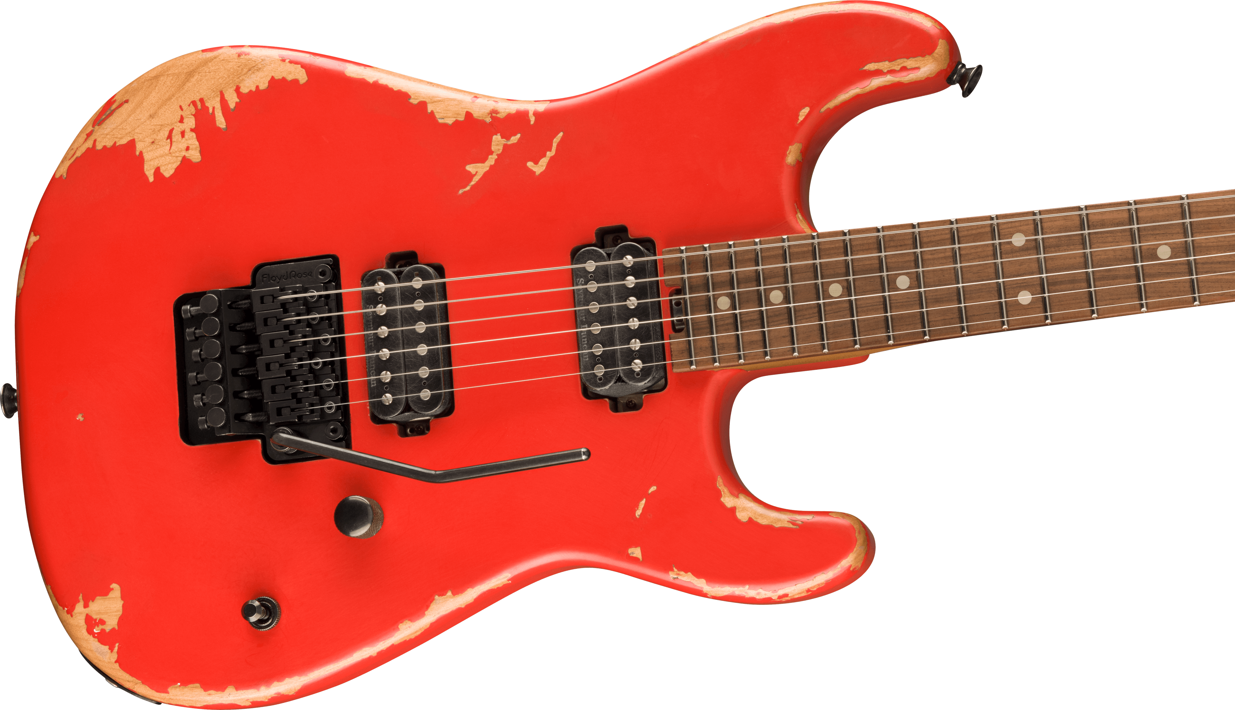 Charvel San Dimas Pro-mod Relic Style 1 Hh Fr E Pf - Weathered Orange - Elektrische gitaar in Str-vorm - Variation 3