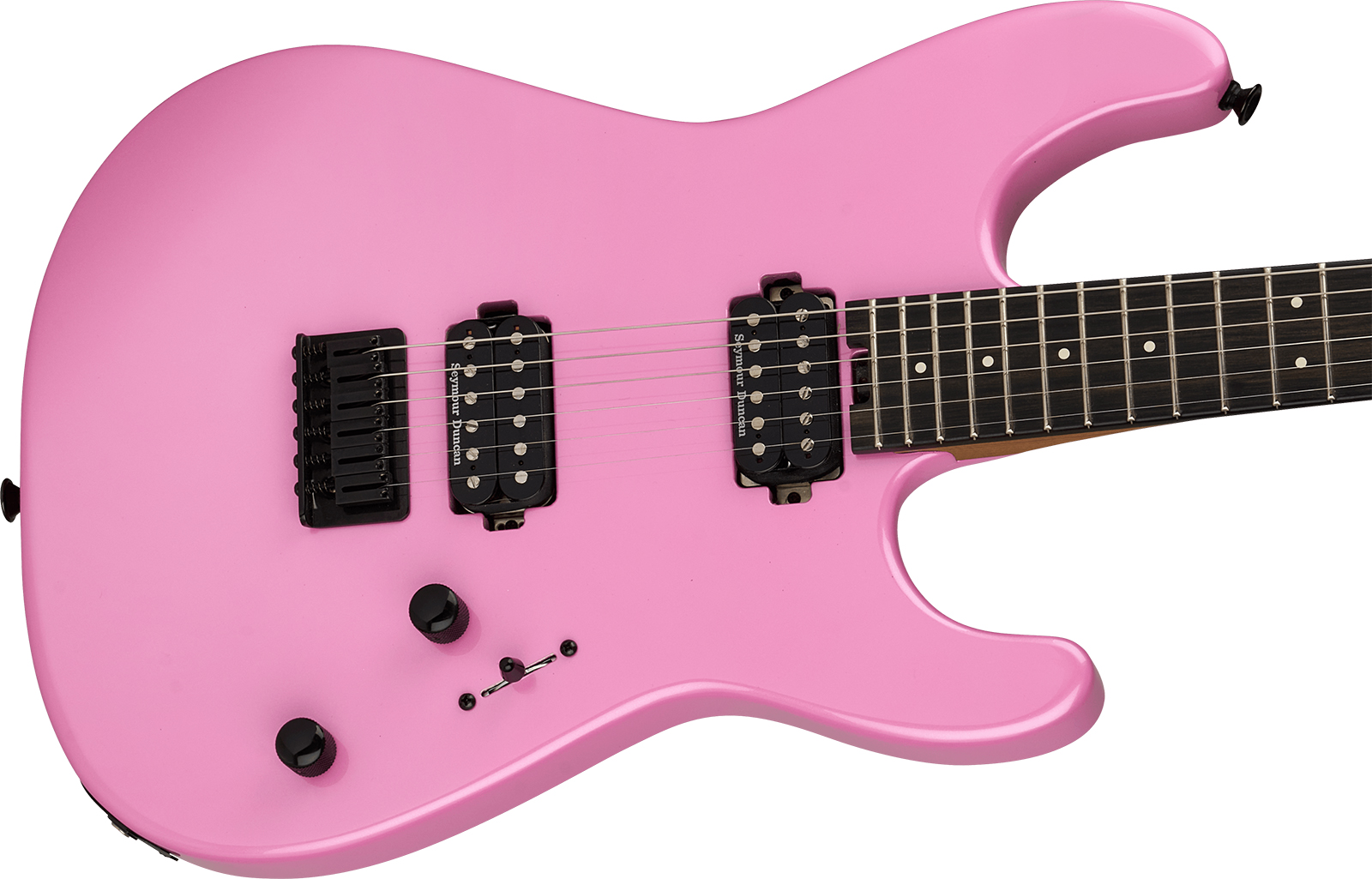 Charvel San Dimas Style 1 Hh Pro-mod Plus 2h Seymour Duncan Ht Eb - Platinum Pink - Elektrische gitaar in Str-vorm - Variation 2