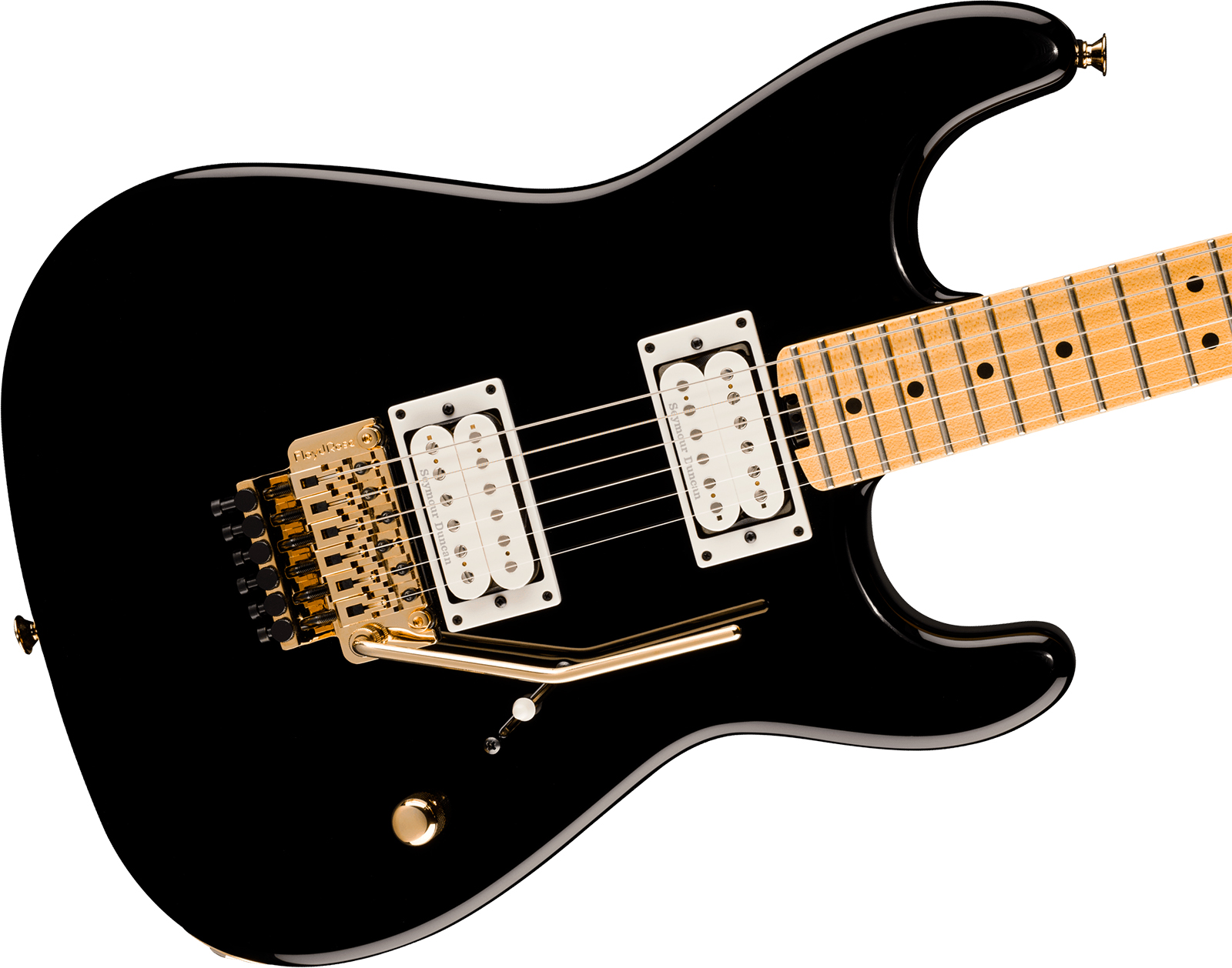 Charvel San Dimas Style 1 Sd1 Hh Fr American Neo Classic 2h Seymour Duncan Fr Mn - Gloss Black - Elektrische gitaar in Strat vorm - Variation 2