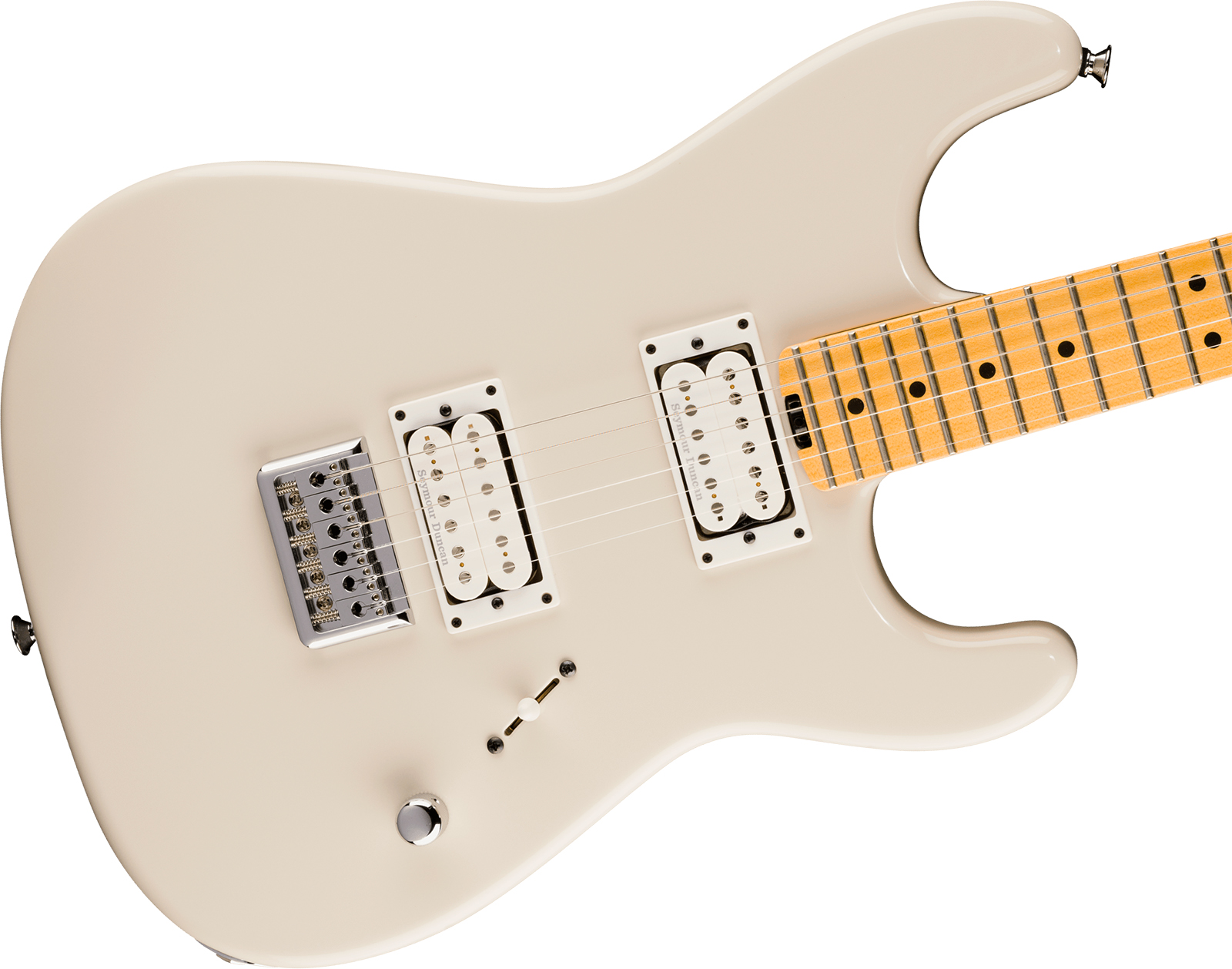 Charvel San Dimas Style 1 Sd1 Hh Ht American Neo Classic 2h Seymour Duncan Ht Mn - Ivory Blitz - Elektrische gitaar in Strat vorm - Variation 2