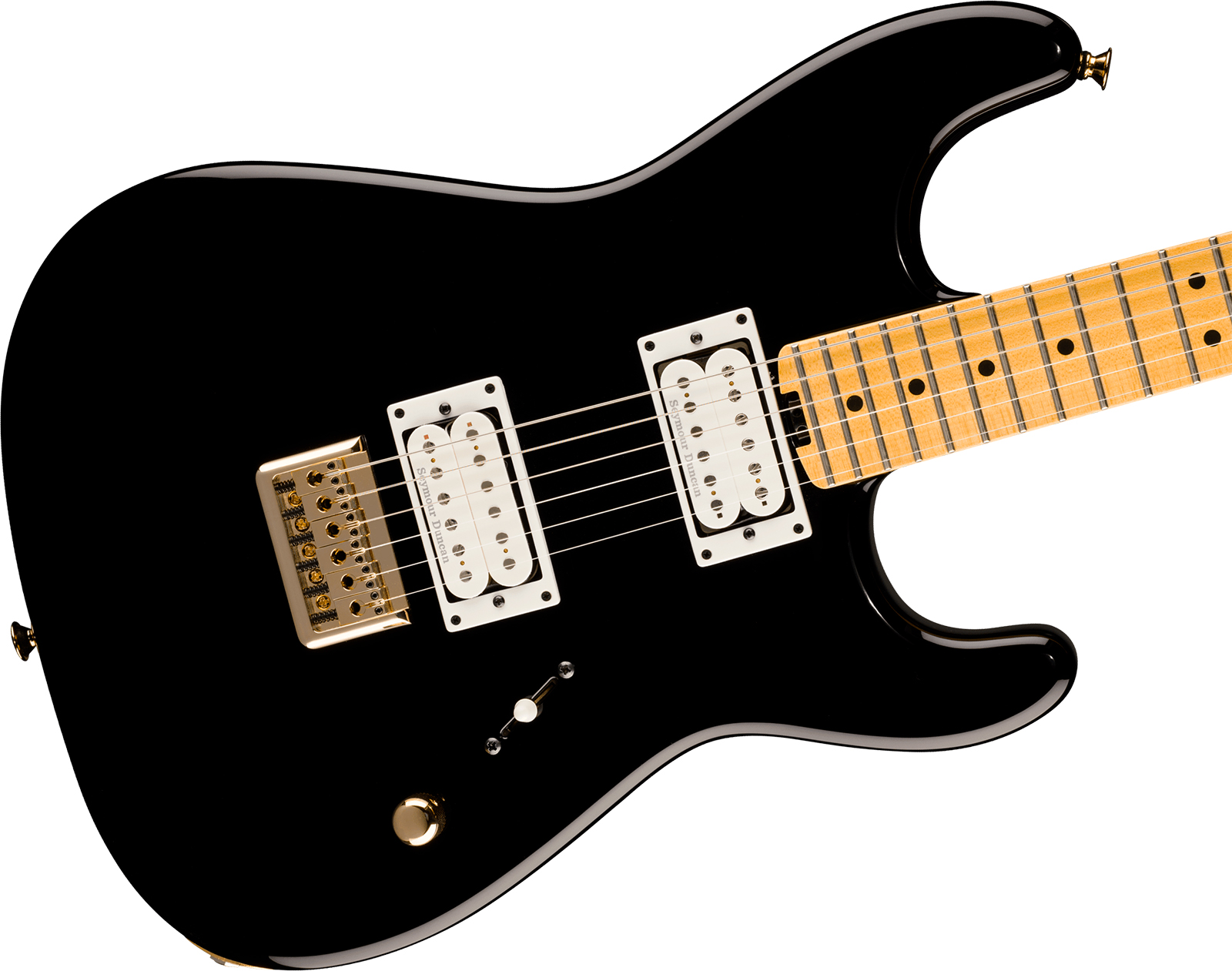 Charvel San Dimas Style 1 Sd1 Hh Ht American Neo Classic 2h Seymour Duncan Ht Mn - Gloss Black - Elektrische gitaar in Strat vorm - Variation 2